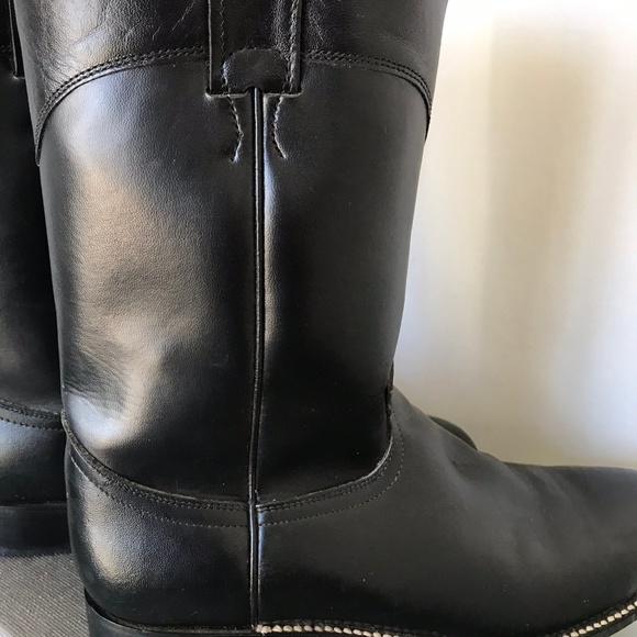 Silverton Black Leather Mid-calf Boot - Picture 5 of 8